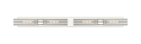 Downtown Urban Four Light Bath Vanity in Polished Nickel (405|617L-4W-PN-G617-11SM)