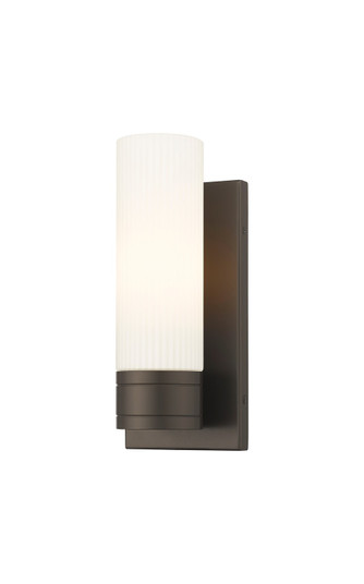 Downtown Urban One Light Wall Sconce in Oil Rubbed Bronze (405|617-1W-OB-G617-8SWH)