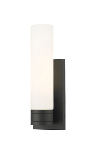 Downtown Urban One Light Wall Sconce in Matte Black (405|617-1W-BK-G617-11WH)