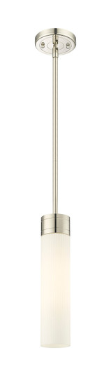 Downtown Urban One Light Mini Pendant in Polished Nickel (405|617-1S-PN-G617-11SWH)