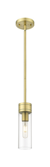 Downtown Urban One Light Mini Pendant in Antique Brass (405|617-1S-AB-G617-8CL)