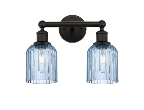 Edison Two Light Bath Vanity in Oil Rubbed Bronze (405|616-2W-OB-G559-5BL)