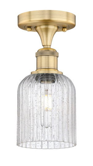 Edison One Light Semi-Flush Mount in Brushed Brass (405|616-1F-BB-G559-5SDY)