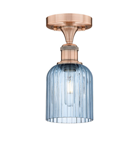 Edison One Light Semi-Flush Mount in Antique Copper (405|616-1F-AC-G559-5BL)