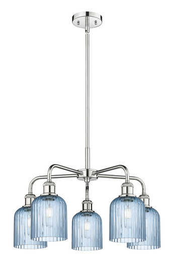 Downtown Urban Five Light Chandelier in Polished Chrome (405|516-5CR-PC-G559-5BL)