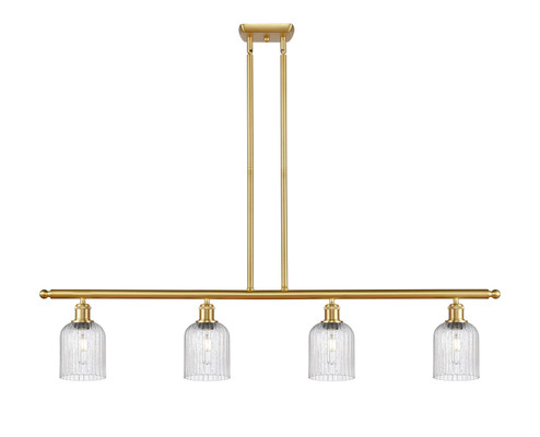 Ballston Four Light Island Pendant in Satin Gold (405|516-4I-SG-G559-5SDY)
