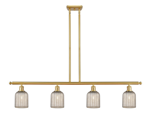 Ballston Four Light Island Pendant in Satin Gold (405|516-4I-SG-G559-5ME)