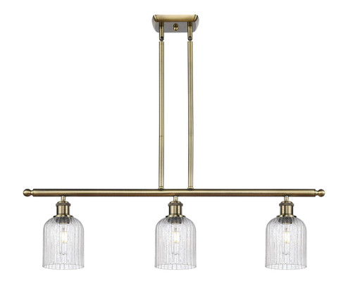 Ballston Three Light Island Pendant in Antique Brass (405|516-3I-AB-G559-5SDY)