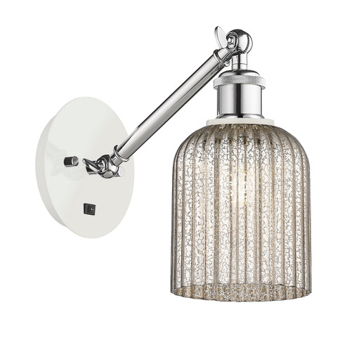 Ballston One Light Wall Sconce in White Polished Chrome (405|317-1W-WPC-G559-5ME)