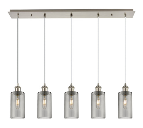 Downtown Urban Five Light Linear Pendant in Brushed Satin Nickel (405|125B-5P-SN-G434-7SM)