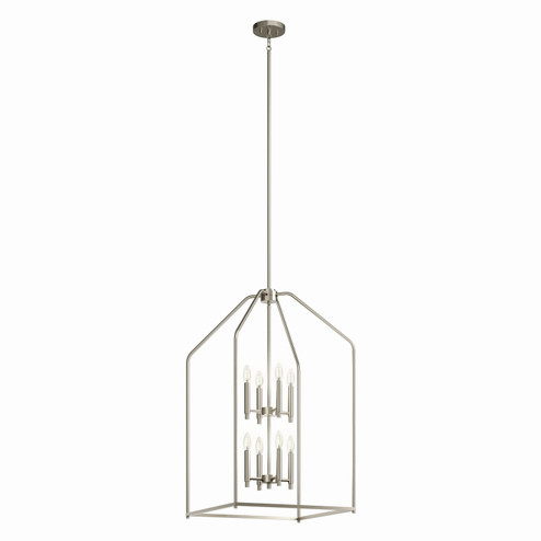 Madden Eight Light Foyer Pendant in Brushed Nickel (12|52723NI)