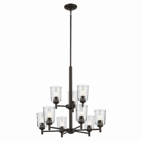 Shailene Nine Light Chandelier in Olde Bronze (12|43672OZCLR)