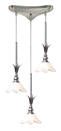 Balini Three Light Chandelier in Antique Silver (45|10100/3CW)