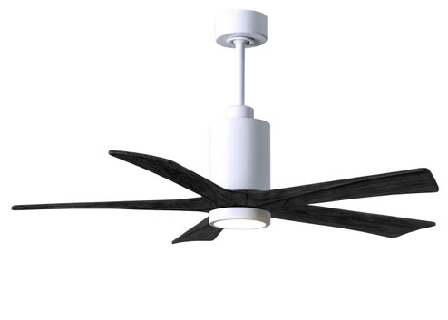 Patricia-5 52'' Ceiling Fan in Gloss White (101|PA5-WH-BK-52)