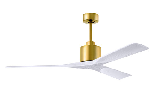 Nan 60'' Ceiling Fan in Brushed Brass (101|NK-BRBR-MWH-60)