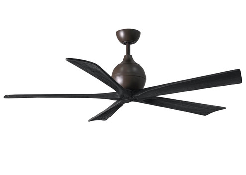 Irene-5 60''Ceiling Fan in Textured Bronze (101|IR5-TB-BK-60)