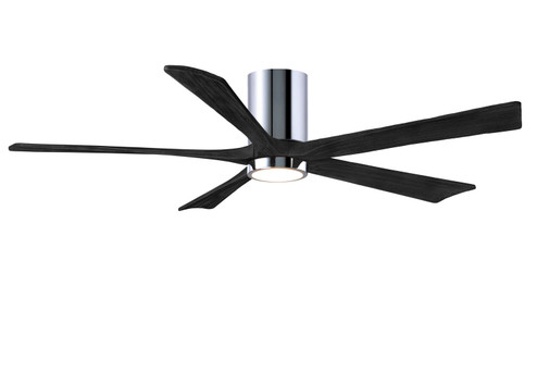 Irene-5HLK 60''Ceiling Fan in Polished Chrome (101|IR5HLK-CR-BK-60)