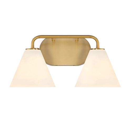 Blair Two Light Bathroom Vanity in Warm Brass (51|8-2988-2-322)