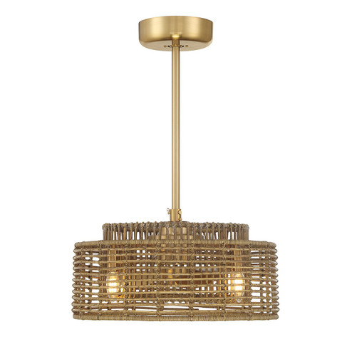 Ferndale Four Light Fan D'Lier in Warm Brass (51|20-FD-155-322)