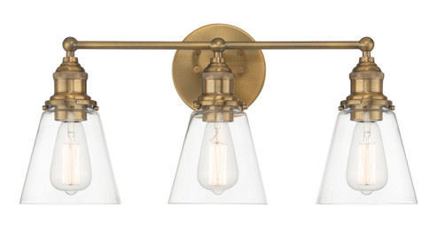 Barwell Three Light Bath Vanity in Oxidized Aged Brass (7|5683-923)