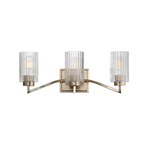 Rigata Three Light Bath Vanity in Satin Champagne (16|21373CRSCH)