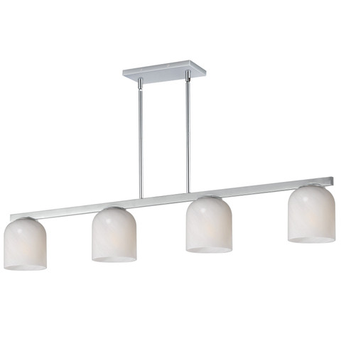 Scoop Four Light Linear Pendant in Polished Chrome (16|21236MRPC)