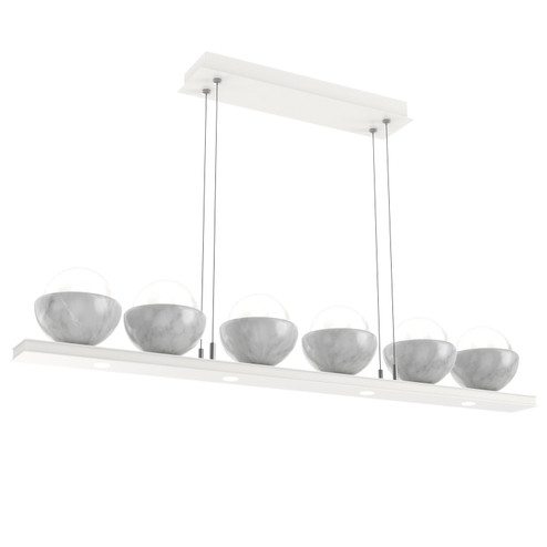 Cabochon LED Linear Suspension in Burnished Bronze (404|PLB0093-0B-BB-C-CA1-L1-MS)