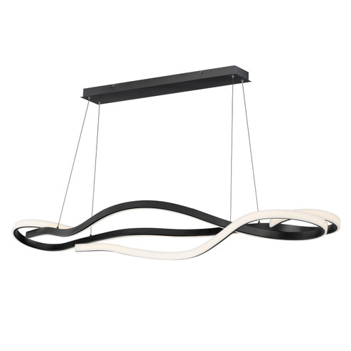 Serpentine LED Linear Pendant in Black (86|E30666-BK)