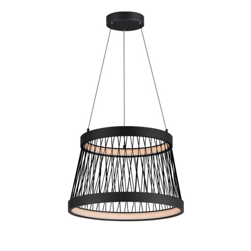 Loom LED Pendant in Black (86|E20982-BK)