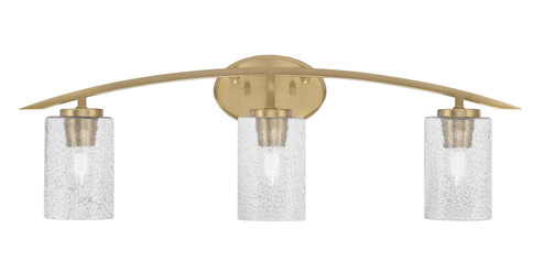Kurve Three Light Bath Bar in New Age Brass (200|3723-NAB-3002)