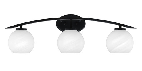 Kurve Three Light Bath Bar in Matte Black (200|3723-MB-4101)