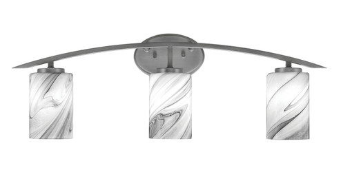 Kurve Three Light Bath Bar in Graphite (200|3723-GP-3009)