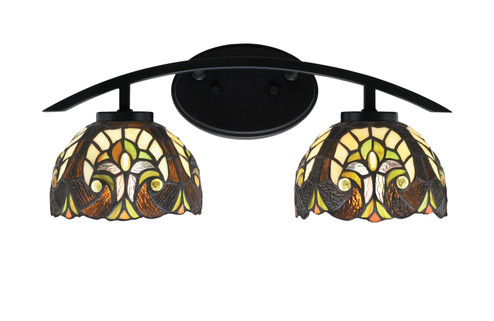 Kurve Two Light Bath Bar in Matte Black (200|3722-MB-9945)