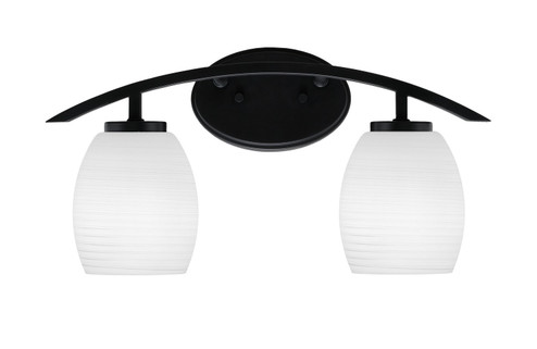 Kurve Two Light Bath Bar in Matte Black (200|3722-MB-615)