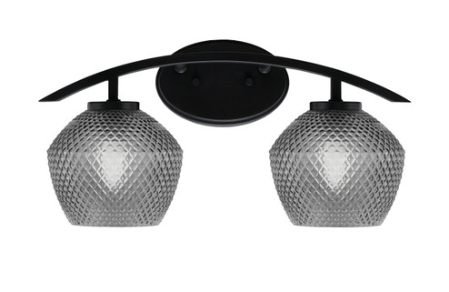 Kurve Two Light Bath Bar in Matte Black (200|3722-MB-4622)