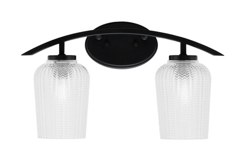 Kurve Two Light Bath Bar in Matte Black (200|3722-MB-4250)