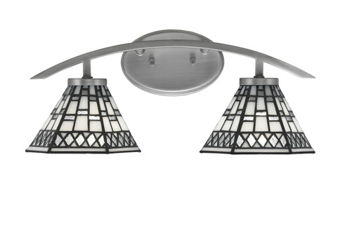 Kurve Two Light Bath Bar in Graphite (200|3722-GP-9105)