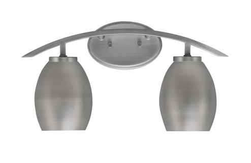 Kurve Two Light Bath Bar in Graphite (200|3722-GP-426-GP)