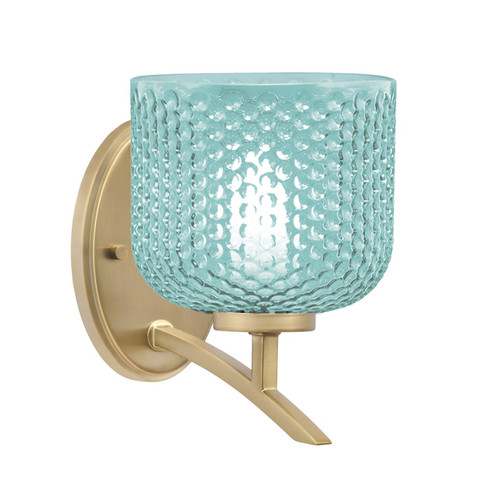 Kurve One Light Wall Sconce in New Age Brass (200|3721-NAB-4615)