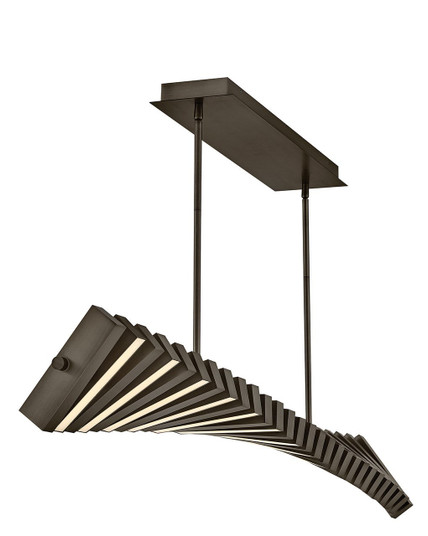 Stitch LED Linear Chandelier in Painted Black Oxide (138|FR42456PBO)