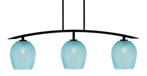 Kurve Three Light Island Pendant in Matte Black (200|3736-MB-4905)