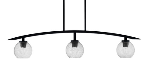 Kurve Three Light Island Pendant in Matte Black (200|3736-MB-4102)