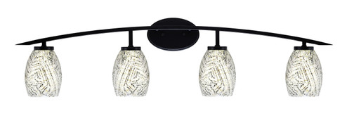 Kurve Four Light Bath Bar in Matte Black (200|3724-MB-5054)