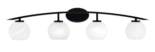 Kurve Four Light Bath Bar in Matte Black (200|3724-MB-4101)