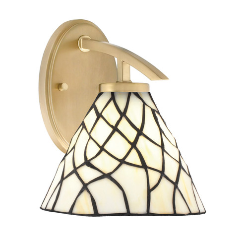 Kurve One Light Wall Sconce in New Age Brass (200|3720-NAB-9115)