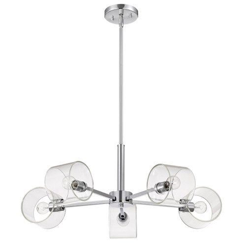 Marlowe Five Light Chandelier in Polished Nickel (72|60-8075)