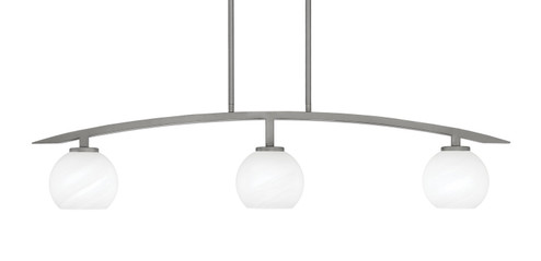 Kurve Three Light Island Pendant in Graphite (200|3736-GP-4101)