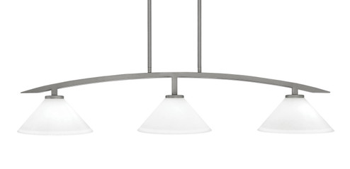 Kurve Three Light Island Pendant in Graphite (200|3736-GP-314)