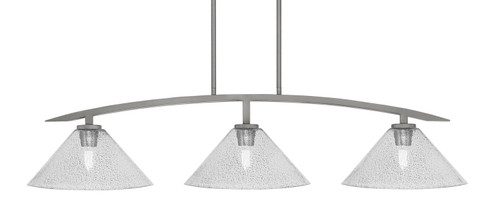 Kurve Three Light Island Pendant in Graphite (200|3736-GP-2122)