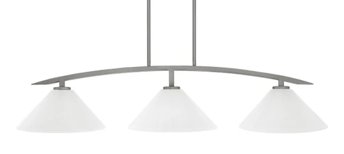 Kurve Three Light Island Pendant in Graphite (200|3736-GP-2121)